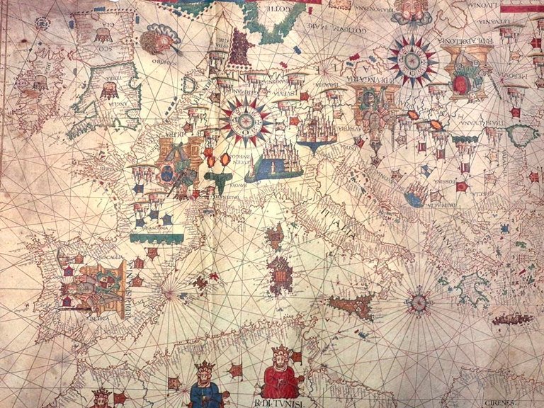 Jacobus Russus Portolano del Mediterraneo con sovrani Messina 1565 Electa … | Immagine Gallery 2