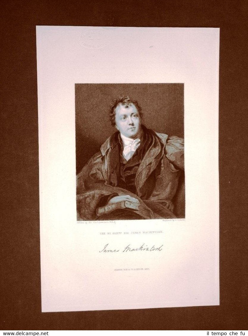 James Mackintosh Storico Aldourie, 1765 – Londra, 1832