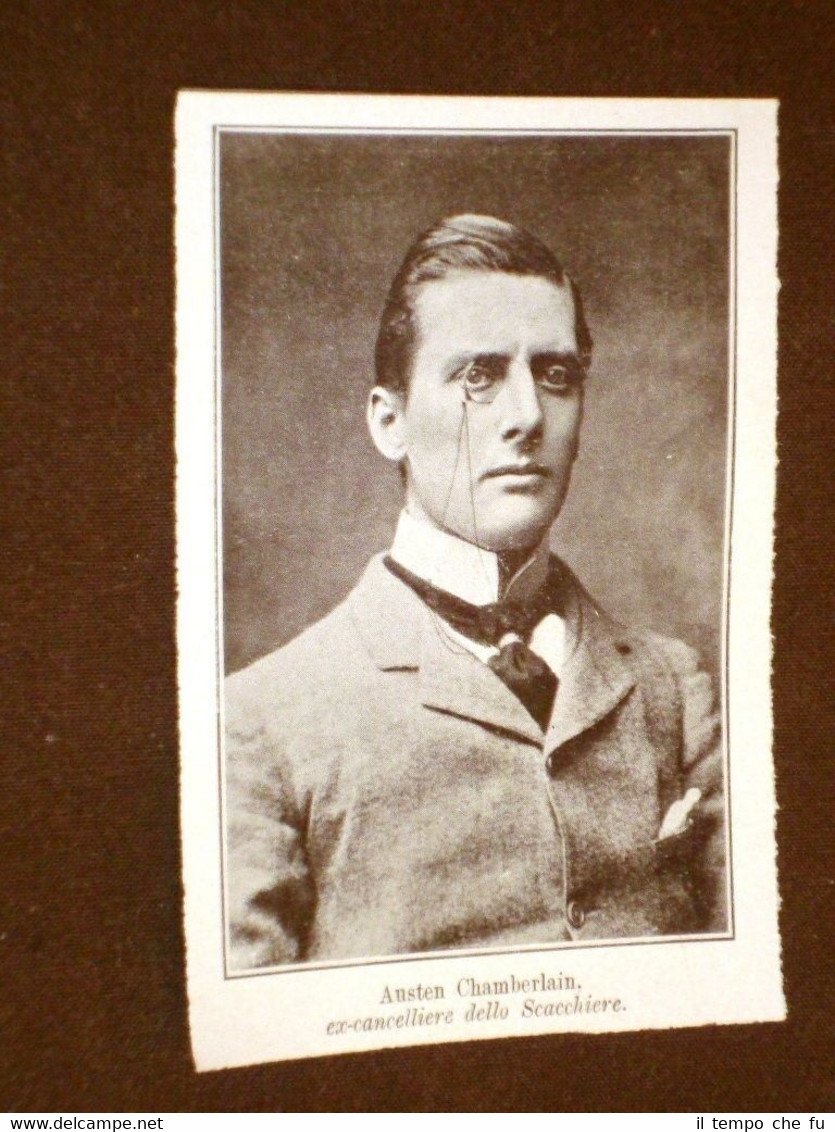 Joseph Austen Chamberlain di Birmingham nel 1909