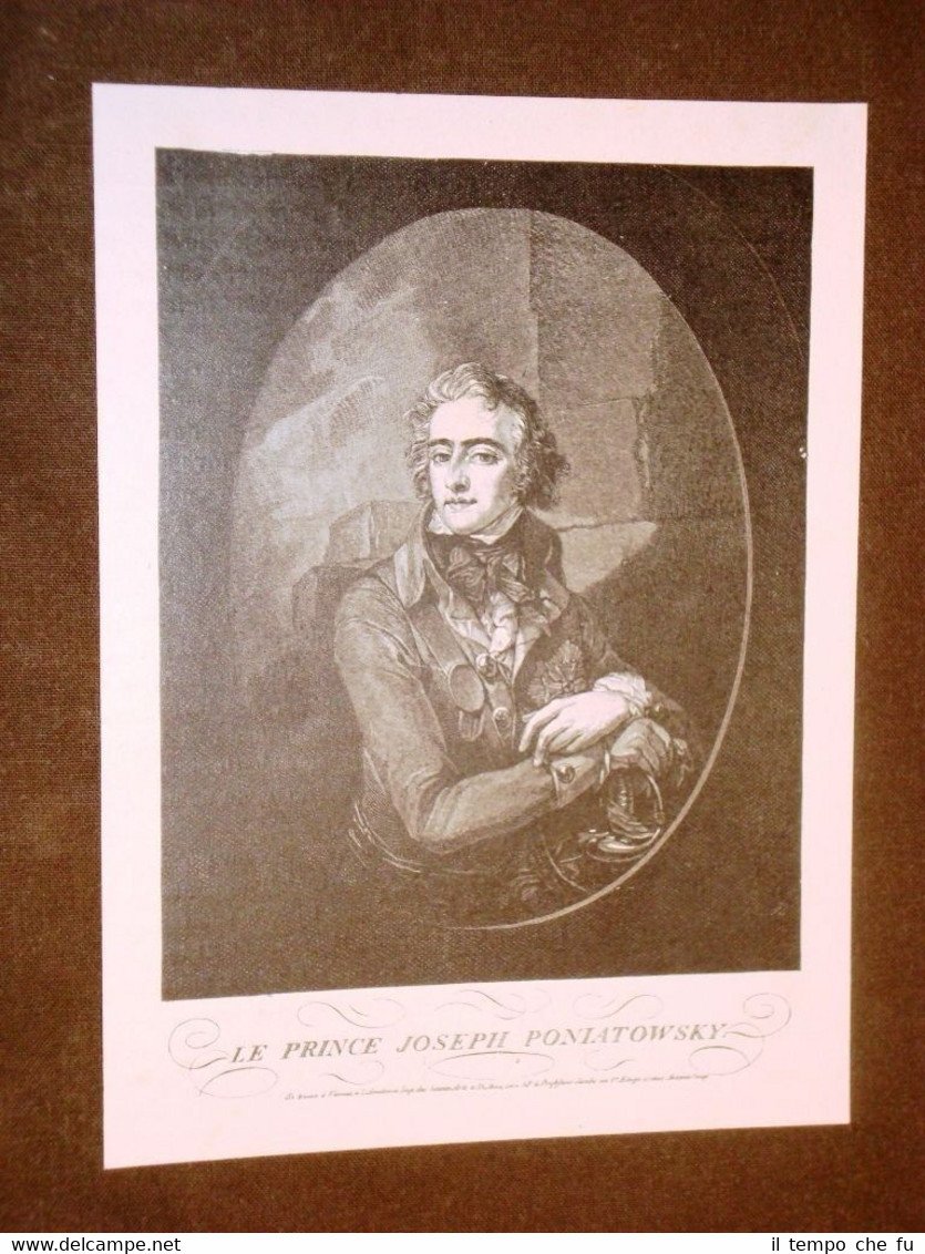 Józef Antoni Poniatowski Principe di Polonia Vienna 7.5.1763 – Lipsia …