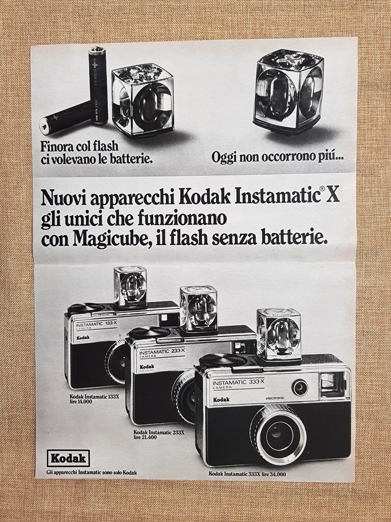 Kodak Instamatic X e Lavastoviglie Naonis Pubblicità vintage anni '70 | Immagine principale