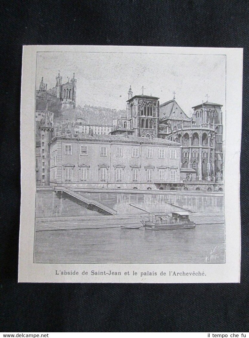 L’abside di Saint Jean e il palazzo dell’Arcivescovo a Lione …