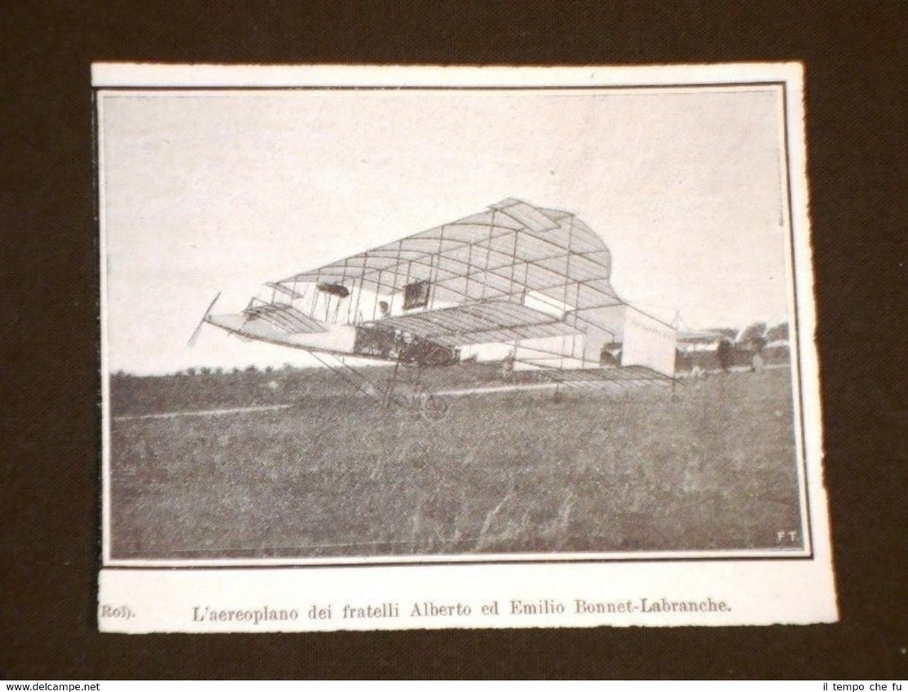 L'Aeroplano dei fratelli Alberto ed Emilio Bonnet - Labranche nel … | Immagine principale