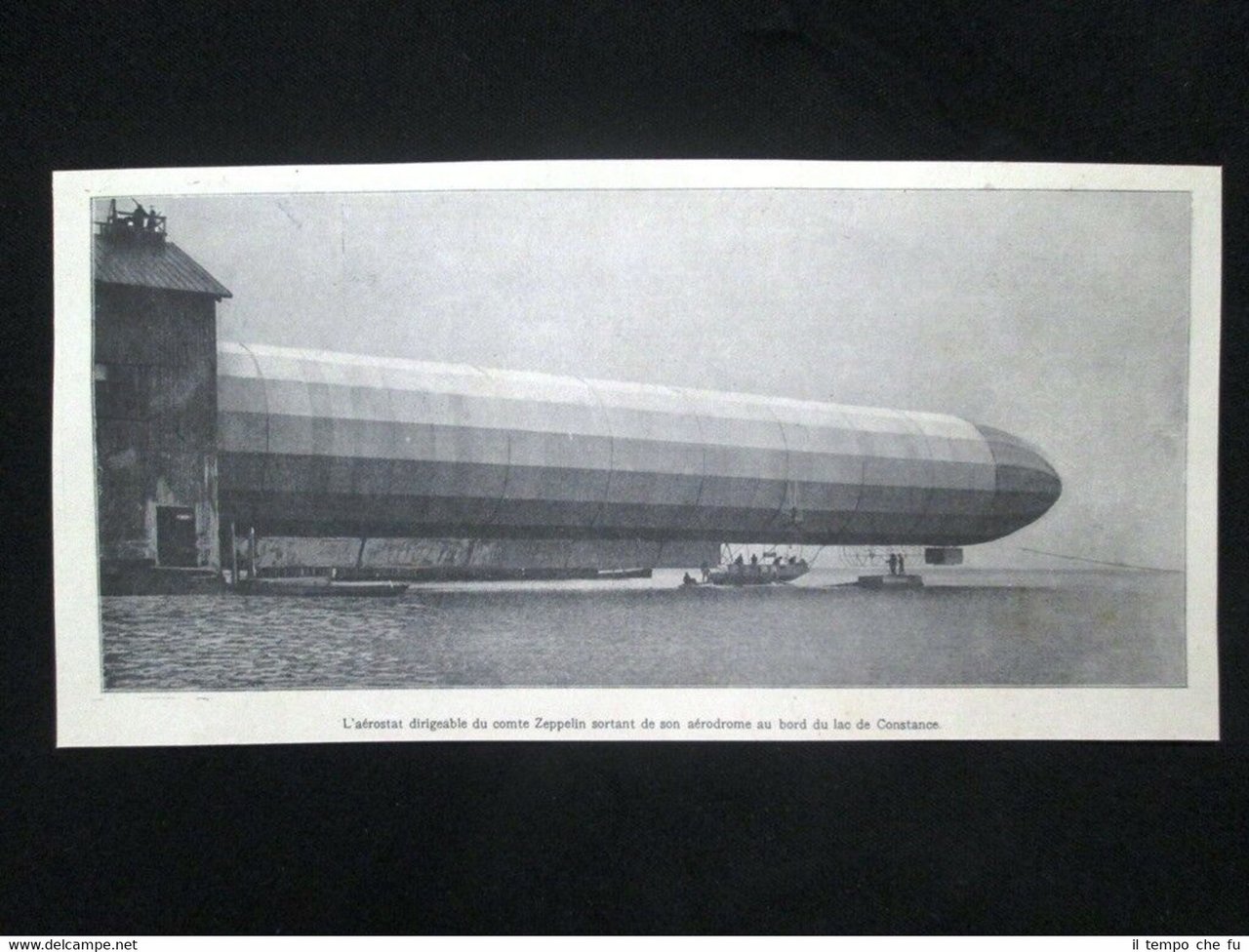 L'aerostato dirigibile del conte Zeppelin. Lago di Costanza Stampa del …