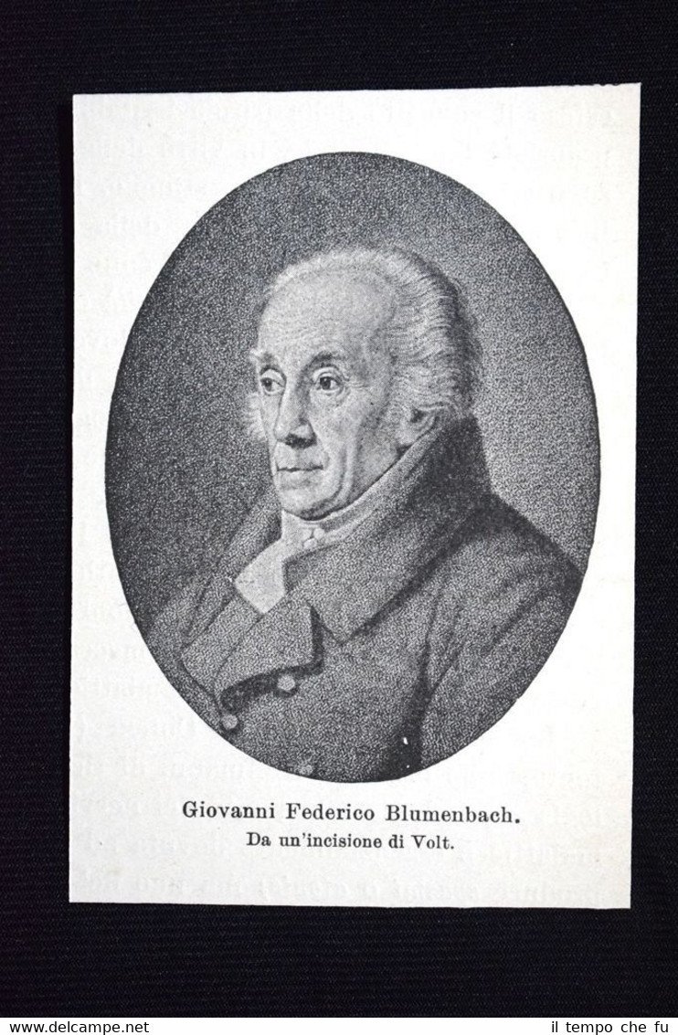 L'antropologo tedesco Johann Friedrich Blumenbach