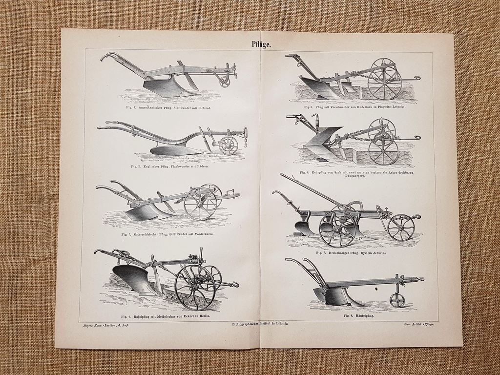 L'aratro Tavola del 1890