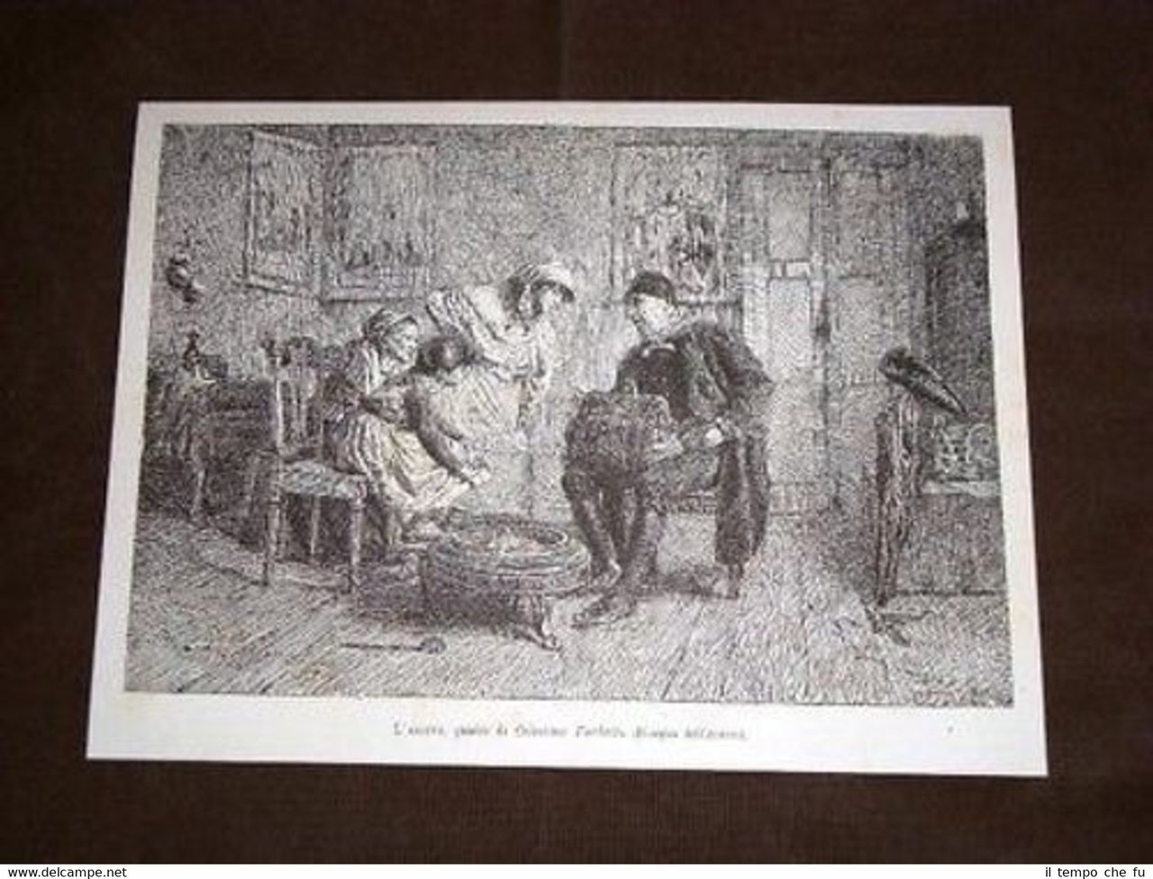 L'Arrivo Quadro di Celestino Turletti | Immagine principale