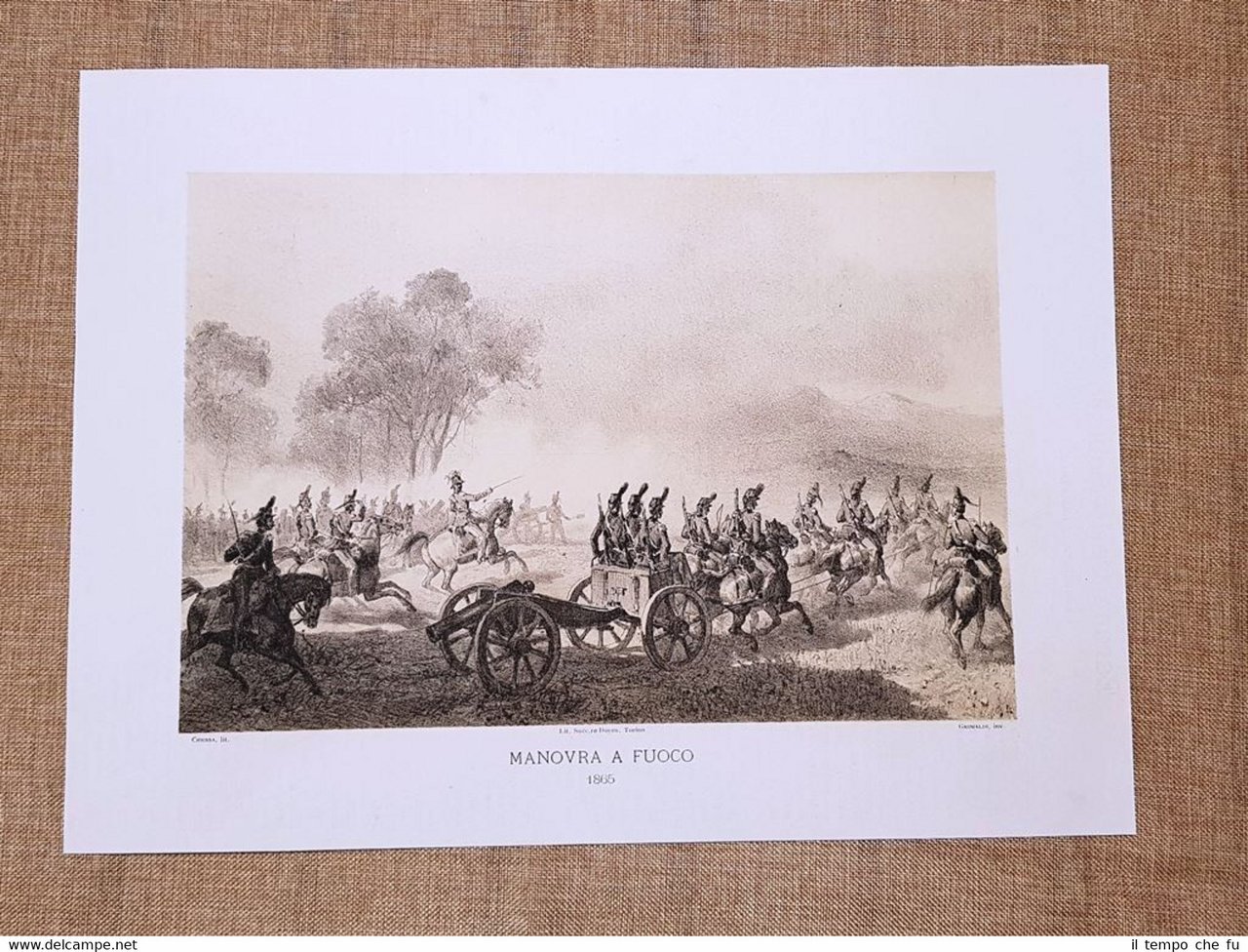 L'artiglieria in Italia nell'800 Composizione di una manovra a fuoco …