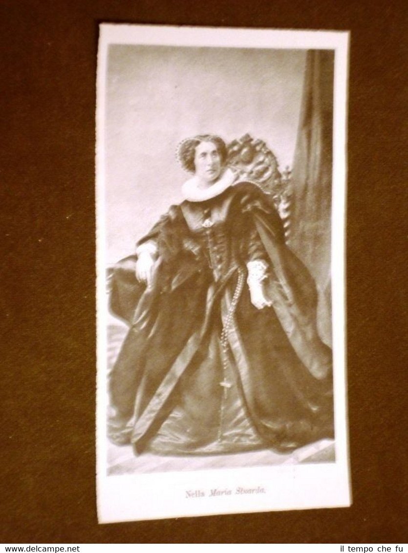 L'Attrice Adelaide Ristori in Maria Stuarda