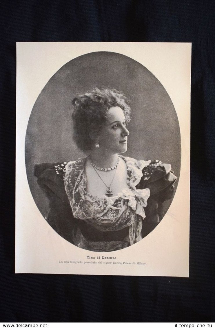 L'attrice teatrale italiana Tina di Lorenzo