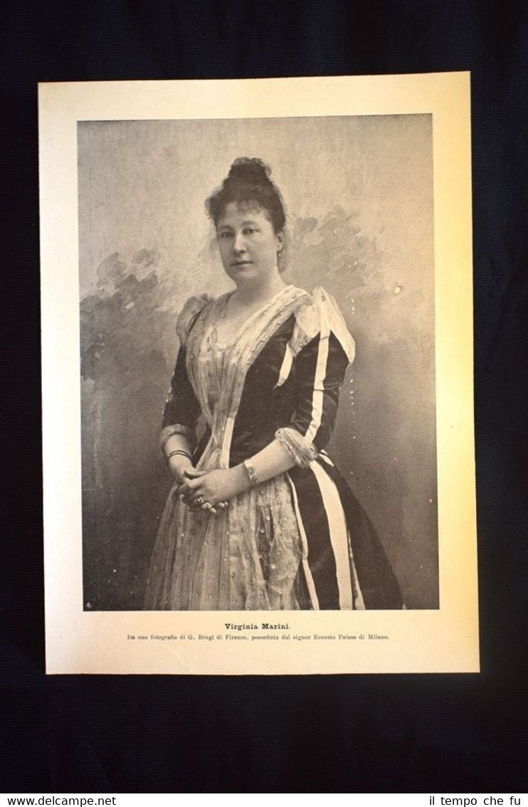 L'attrice teatrale italiana Virginia Marini