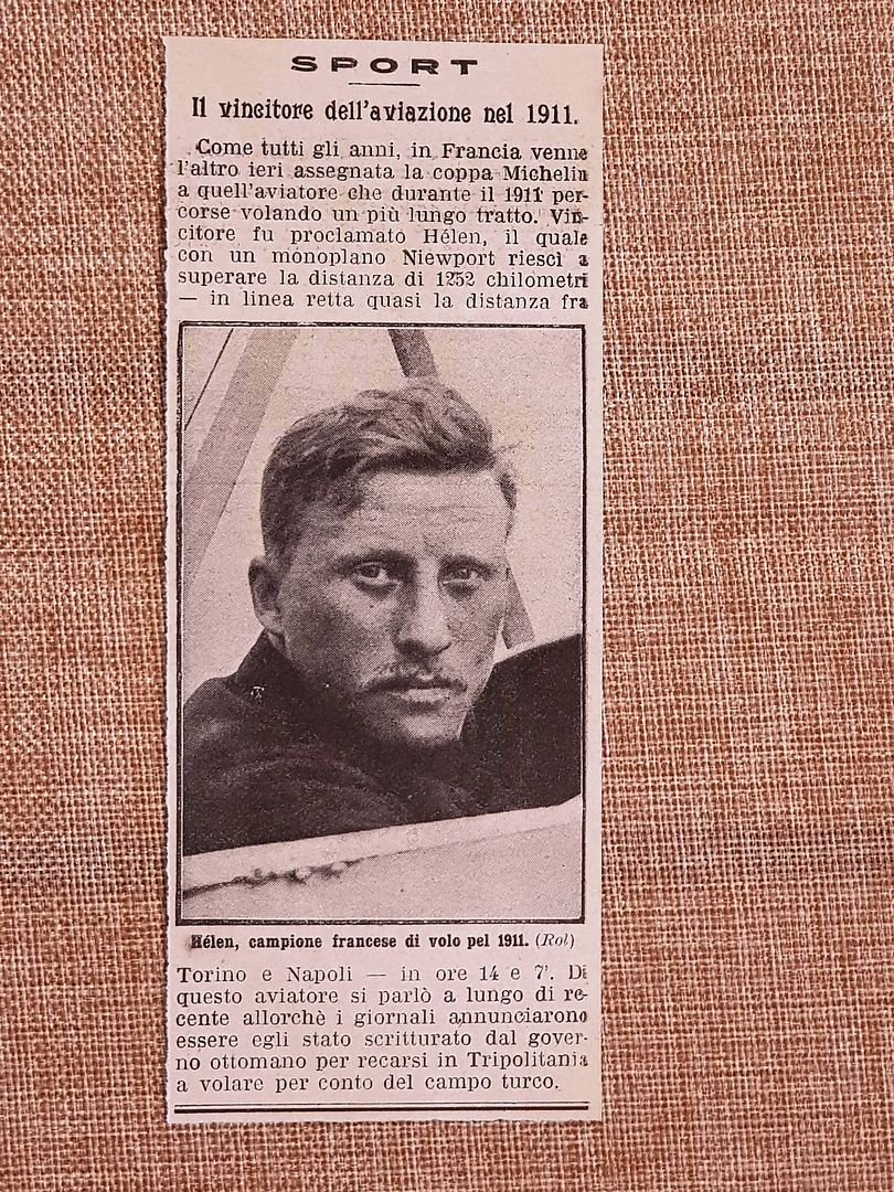 L'aviatore Helen nel 1912 Campione francese di volo nel 1911