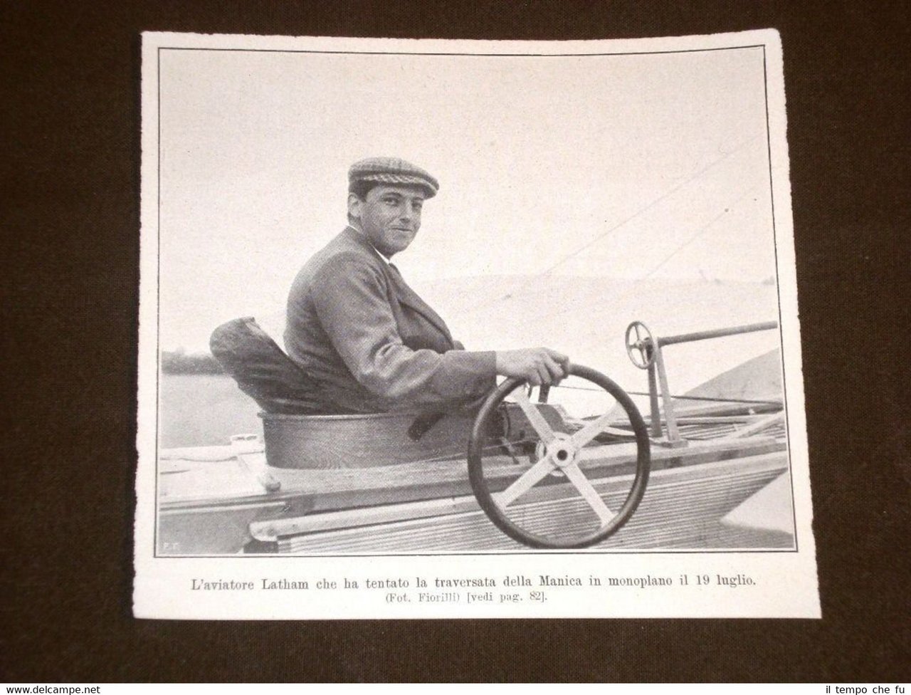 L'Aviatore Latham nel 1909 Traversata della Manica in monoplano 19 … | Immagine principale