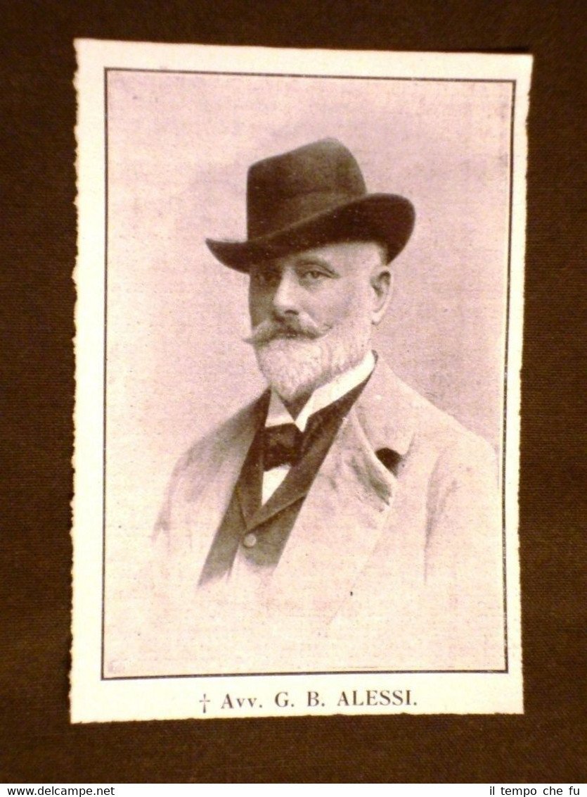 L'Avvocato G.B.Alessi Morto nel 1911