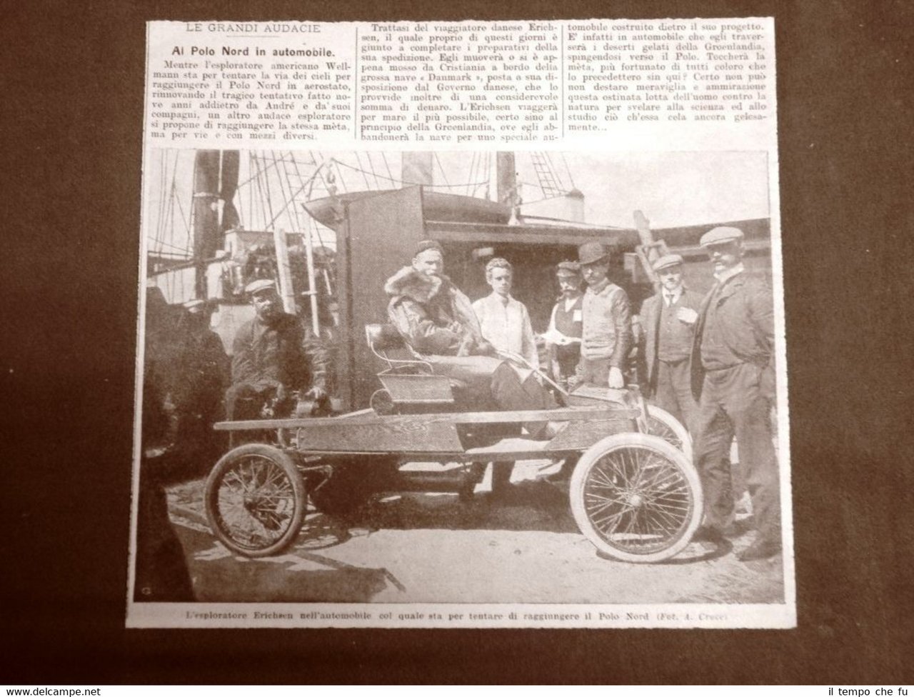 L'Esploratore Erichsen nel 1906 Vuole raggiungere il Polo nord in …
