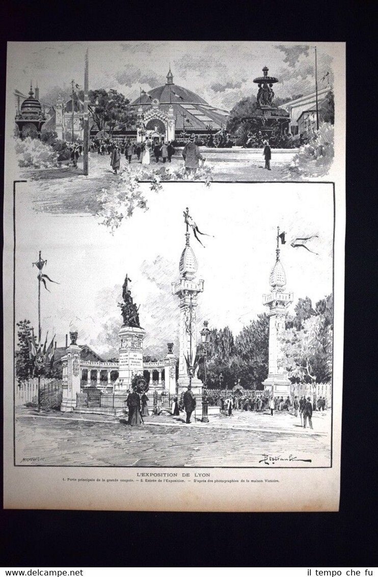 L'Esposizione internazionale di Lione del 1894 Incisione del 1894