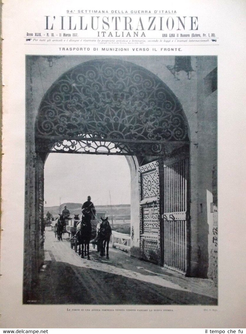 L'Illustrazione Italiana 11 Marzo 1917 WW1 Brenta Adige Alpini Tedeschi …