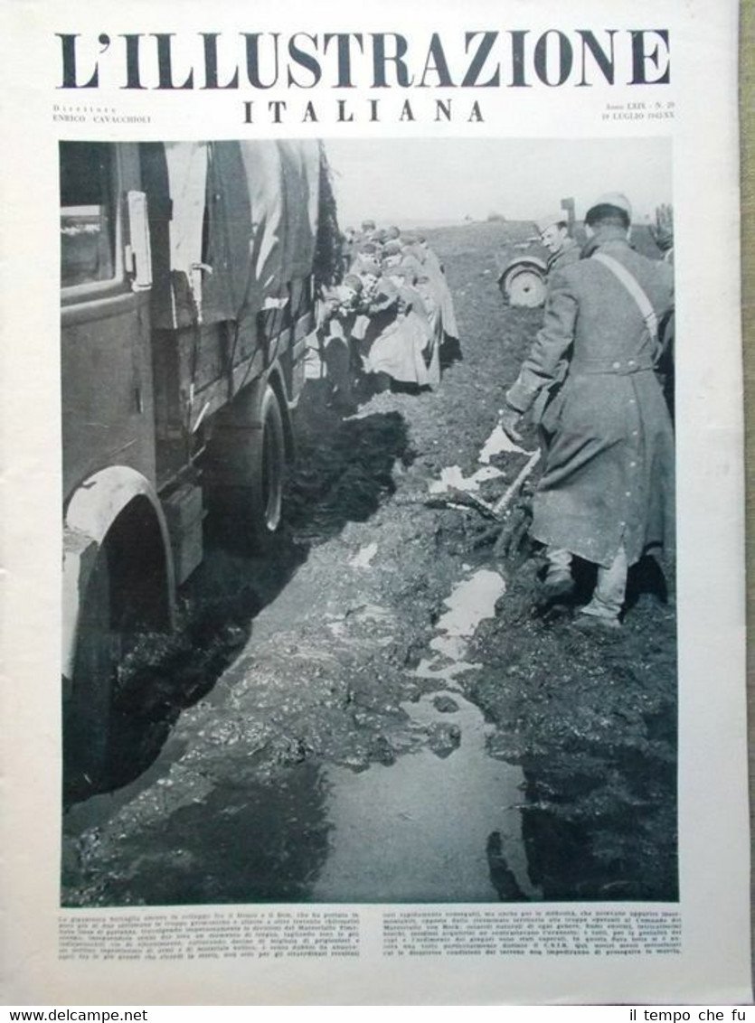 L'Illustrazione Italiana 19 Luglio 1942 WW2 Battaglia Donez Don Alpi …