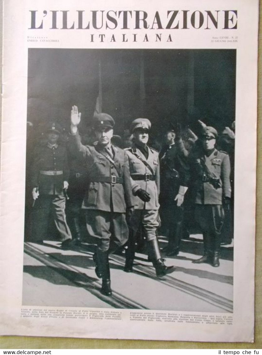 L'Illustrazione Italiana 22 Giugno 1941 WW2 Battaglia di Sollum Shibata … | Immagine principale
