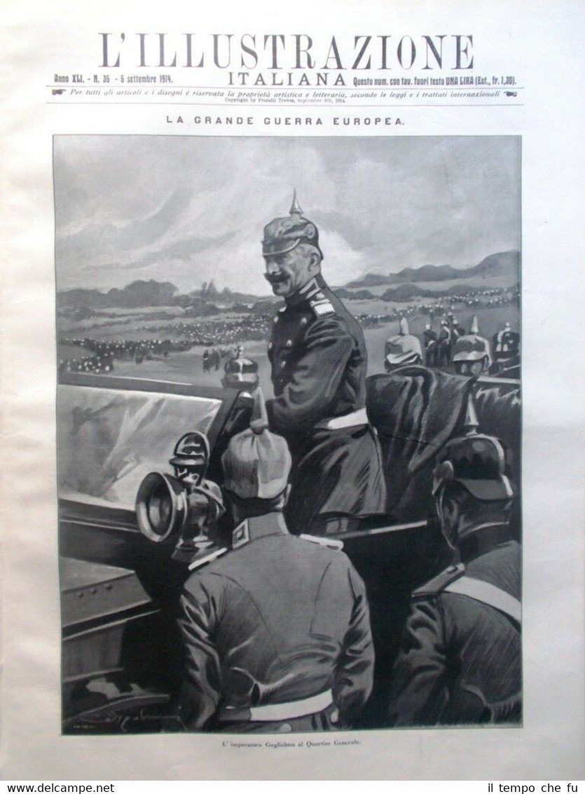 L'illustrazione Italiana 6 Settembre 1914 WW1 Papa Benedetto XV Conclave …