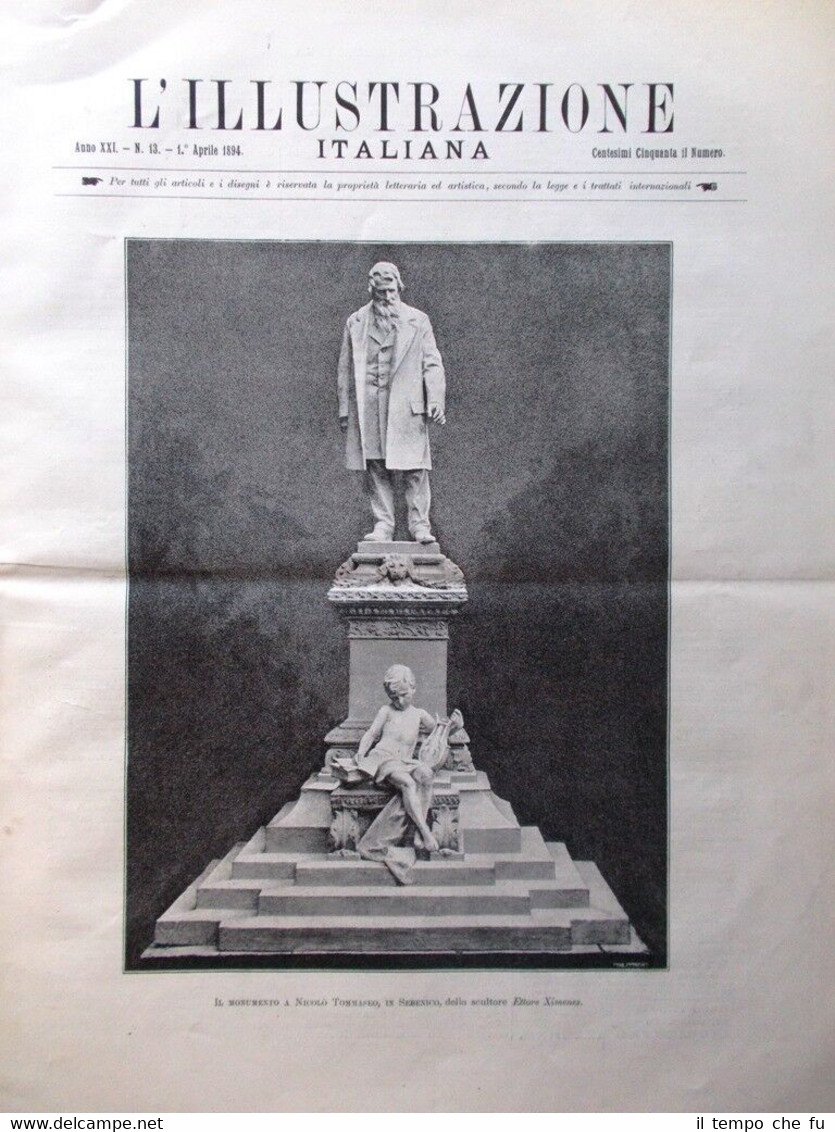 L'Illustrazione Italiana del 1 Aprile 1894 Luigi Kossuth Processo Magri …