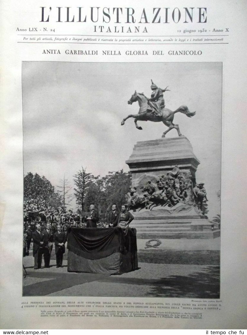 L'Illustrazione Italiana del 12 Giugno 1932 Zuiderzee Philippar Pesenti Earhart