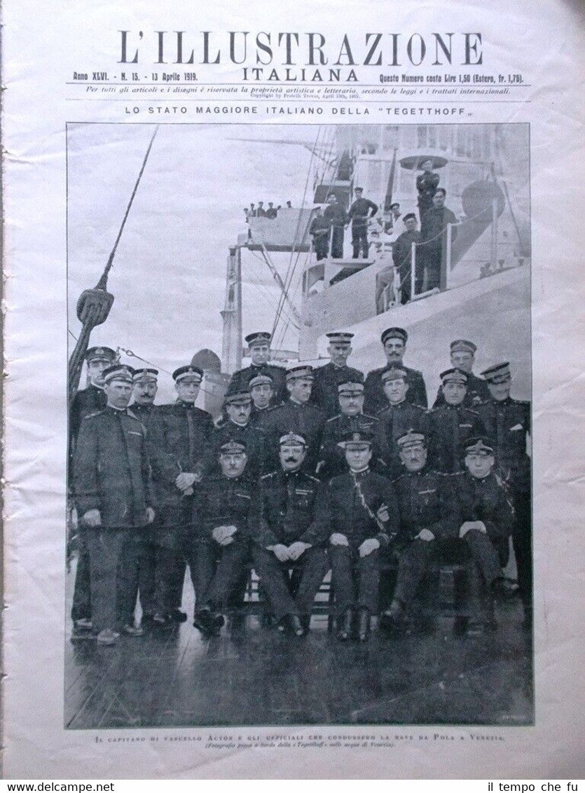 L'Illustrazione Italiana del 13 Aprile 1919 Morte Cesare Maccari Ungheria …