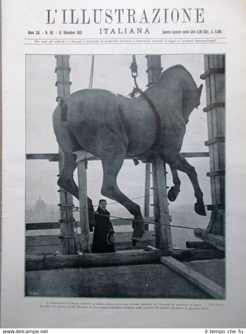 L'Illustrazione Italiana del 13 Dicembre 1925 Trattato Locarno Grotte Carlsbad