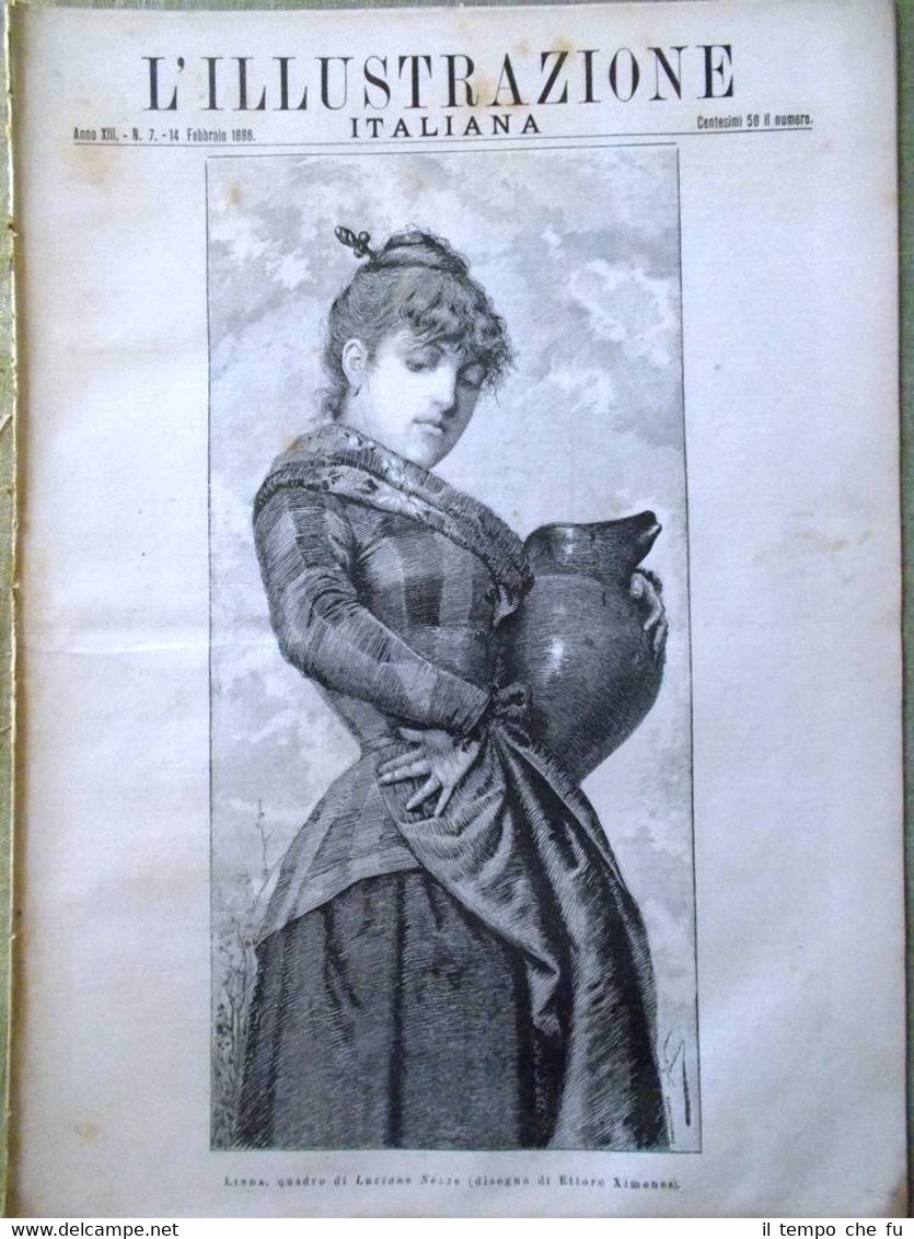 L'Illustrazione Italiana del 14 Febbraio 1886 Torlonia Stampa Wood Don …