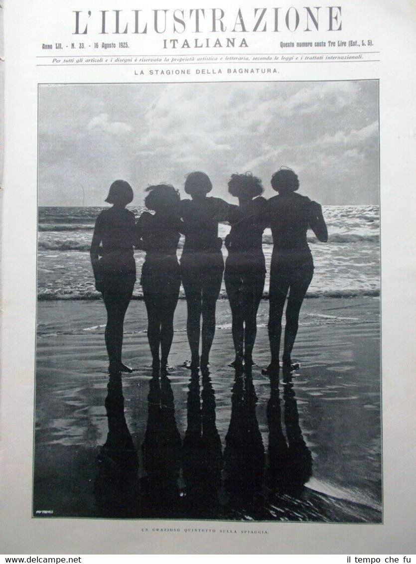 L'Illustrazione Italiana del 16 Agosto 1925 Marinai Cina Tripoli Lido …