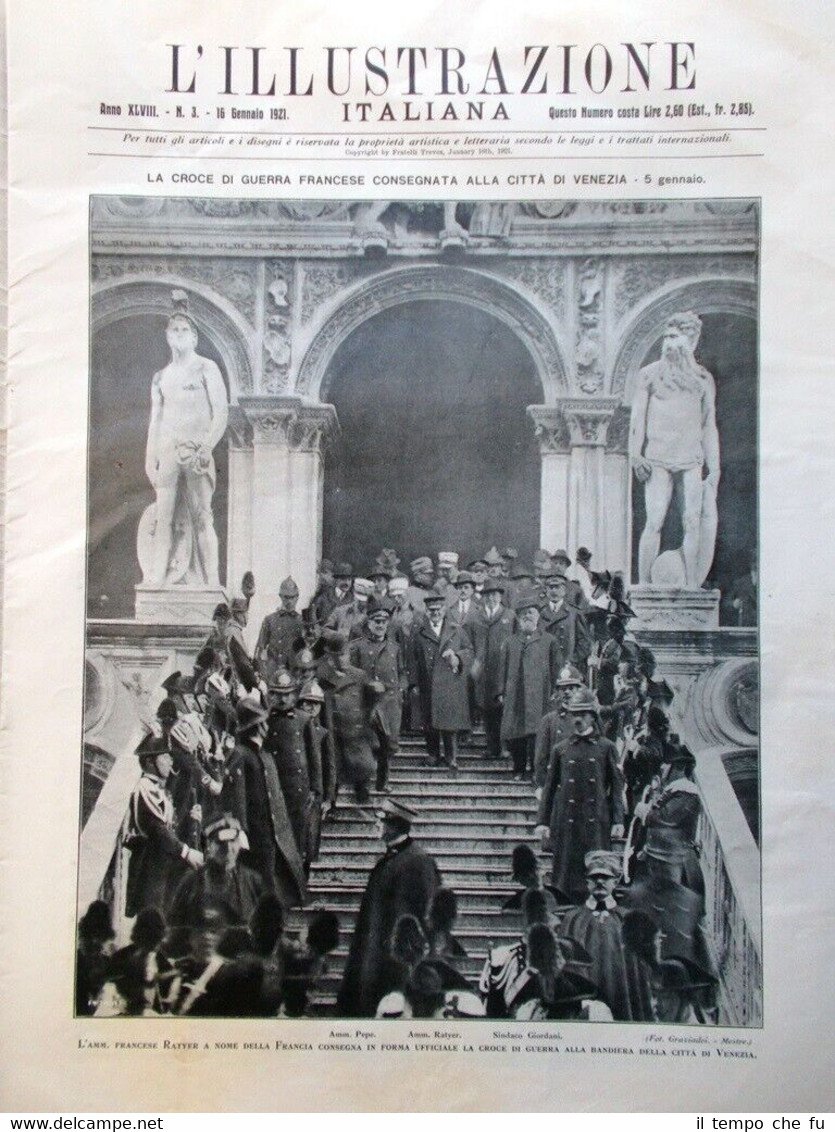 L'Illustrazione Italiana del 16 Gennaio 1921 Battaglia di Fiume Baviera …