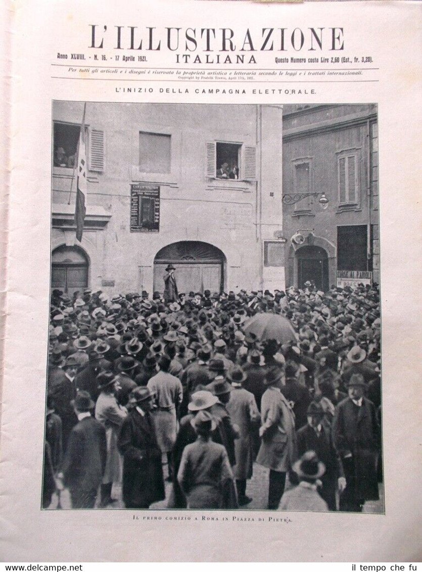 L'Illustrazione Italiana del 17 Aprile 1921 Scavi Aquileia Absburgo Nathan …