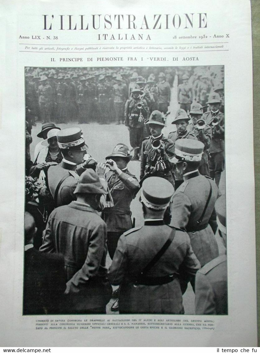 L'Illustrazione Italiana del 18 Settembre 1932 Monza Faust Eclisse Siviglia …