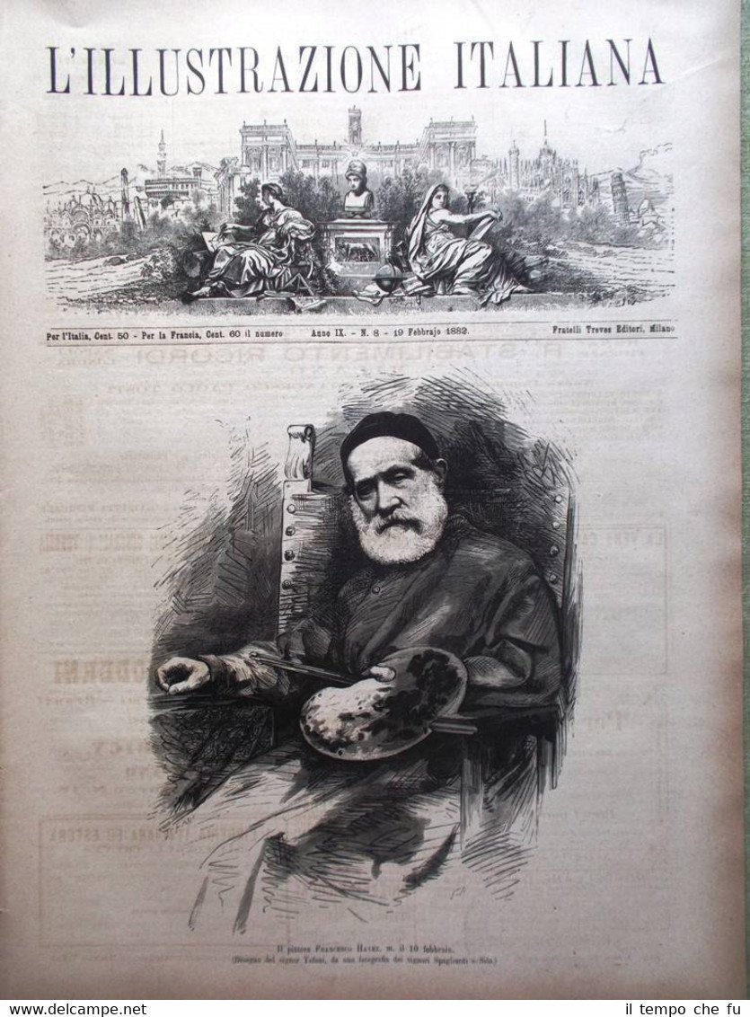 L'Illustrazione Italiana del 19 Febbraio 1882 Francesco Hayez Faella Marte … | Immagine principale