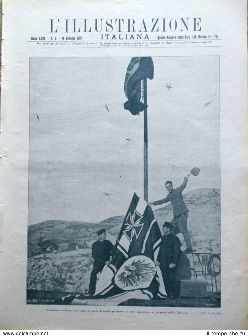 L'Illustrazione Italiana del 19 Gennaio 1919 Bressanone Estonia Dalmazia Isarco