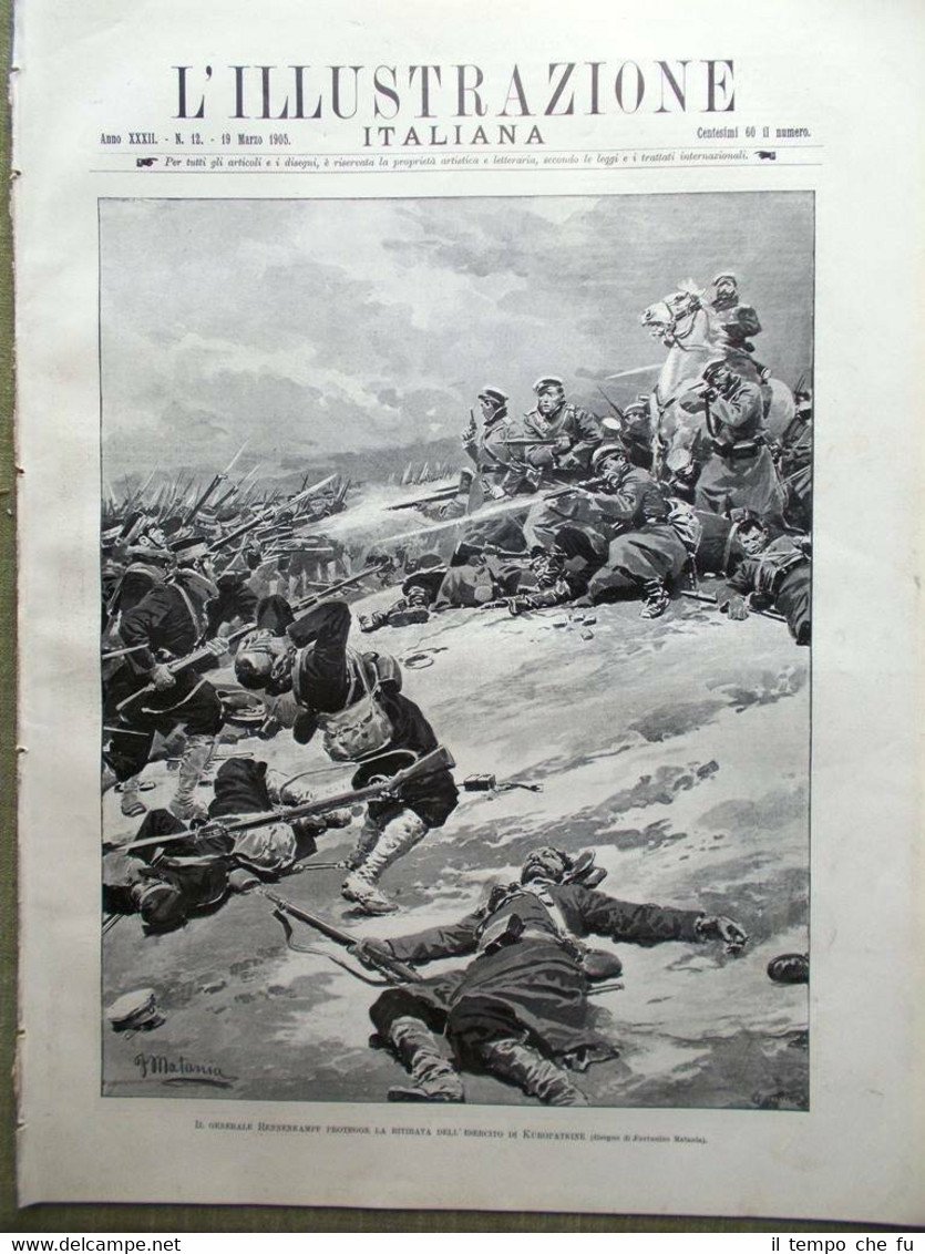 L'Illustrazione Italiana del 19 Marzo 1905 Carnevale Mukden Stoessel De …
