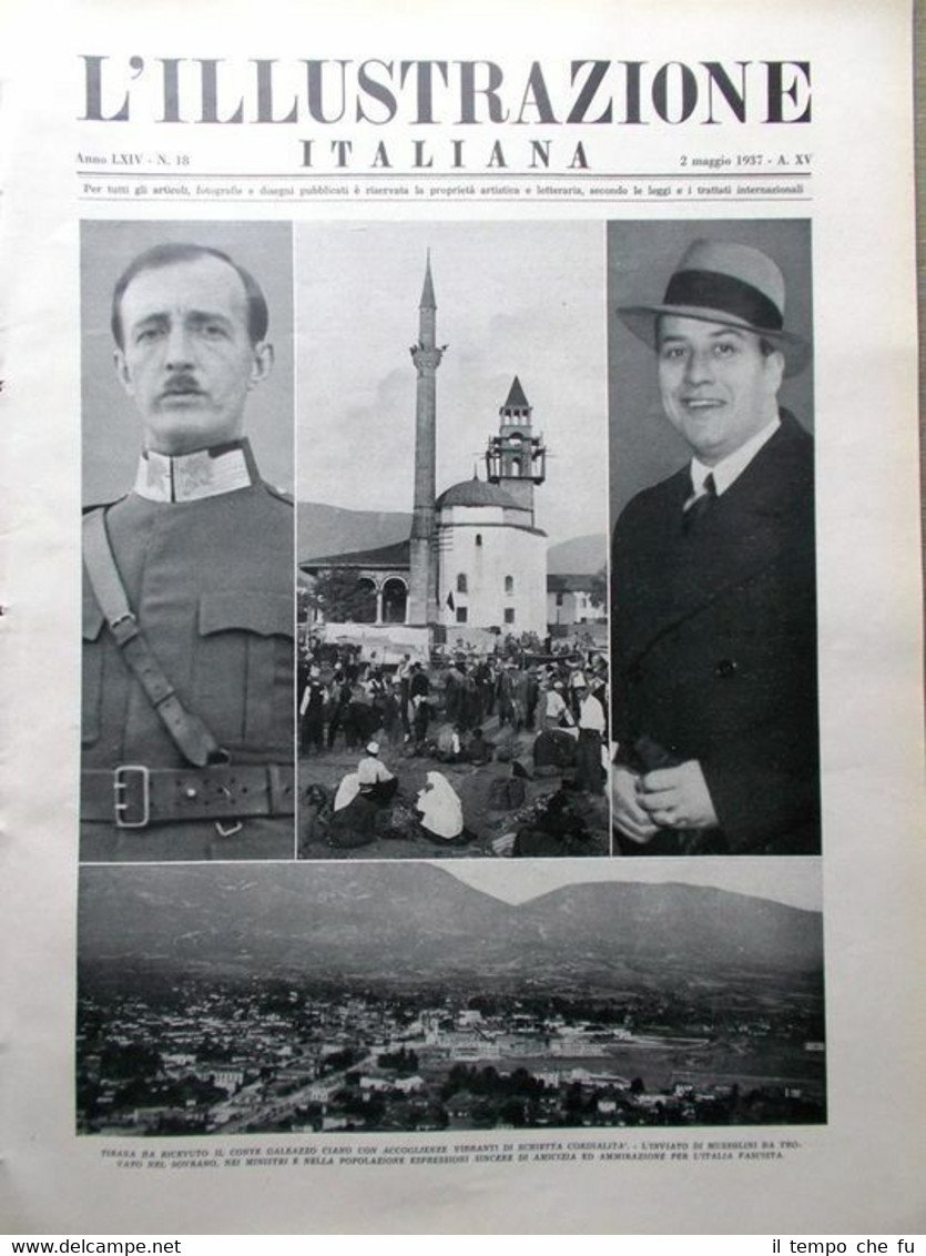 L'Illustrazione Italiana del 2 Maggio 1937 Pirandello Giotto Assedio Bilbao …