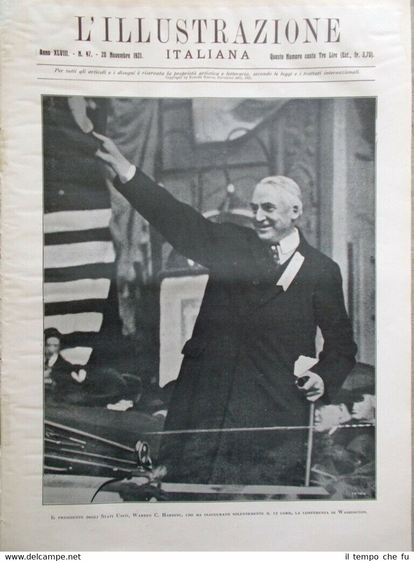 L'Illustrazione Italiana del 20 Novembre 1921 Nazario Sauro Gabriele D'Annunzio