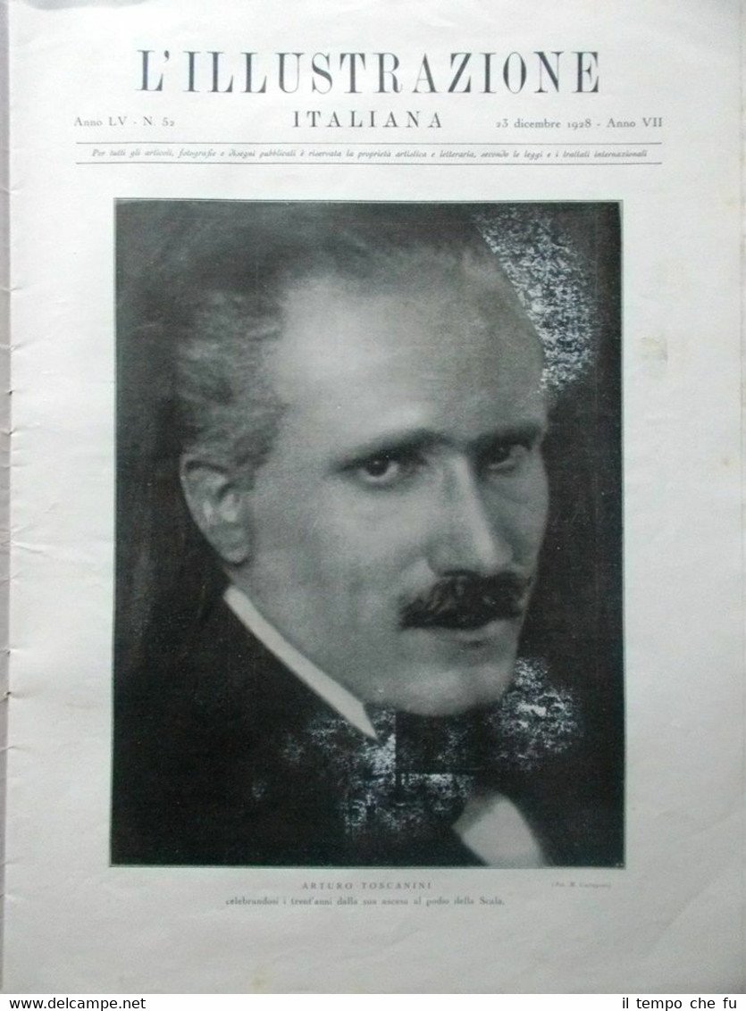 L'Illustrazione Italiana del 23 Dicembre 1928 Arturo Toscanini Amundsen Natale