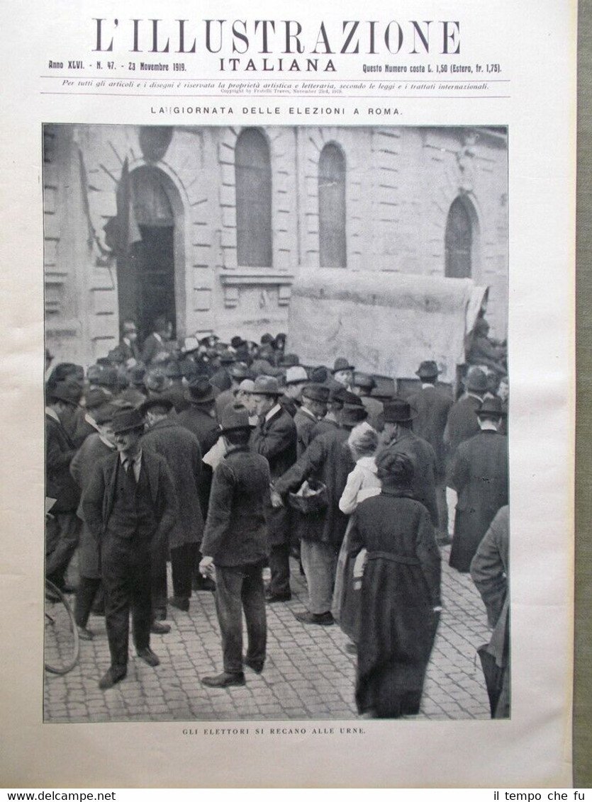 L'Illustrazione Italiana del 23 Novembre 1919 Cavalli San Marco Dalmazia …