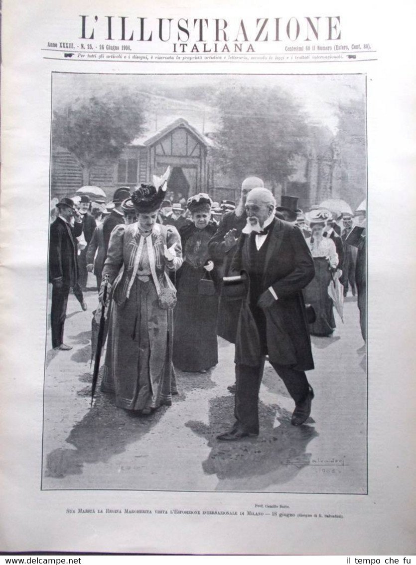 L'Illustrazione Italiana del 24 Giugno 1906 Giolitti Camera Mazzini Esposizione