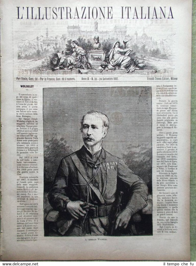 L'Illustrazione Italiana del 24 Settembre 1882 Paolo Giacometti Gottardo Moretti