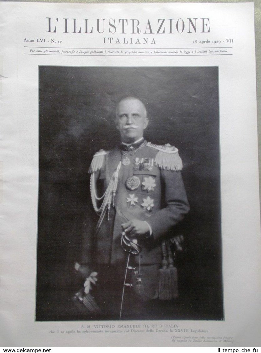 L'Illustrazione Italiana del 28 Aprile 1929 Legislatura Bologna Zago Grandi …