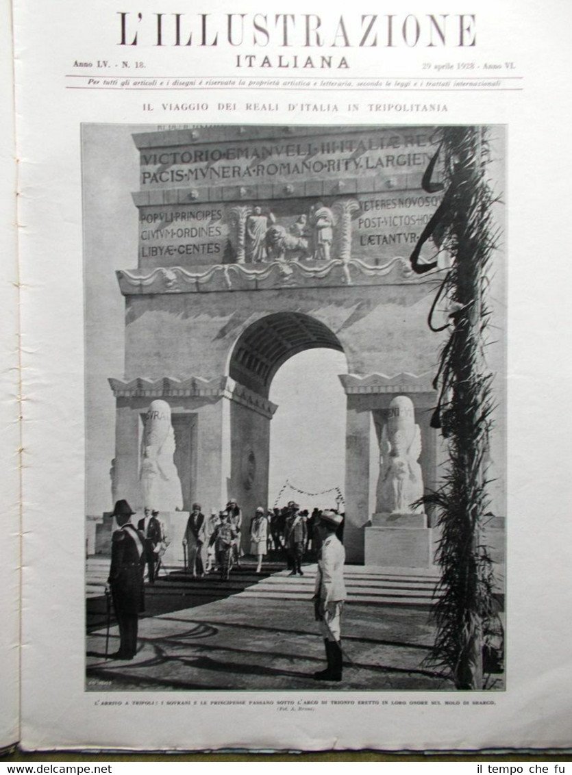 L'Illustrazione Italiana del 29 Aprile 1928 Martini Nobile Aeroporto Roma …