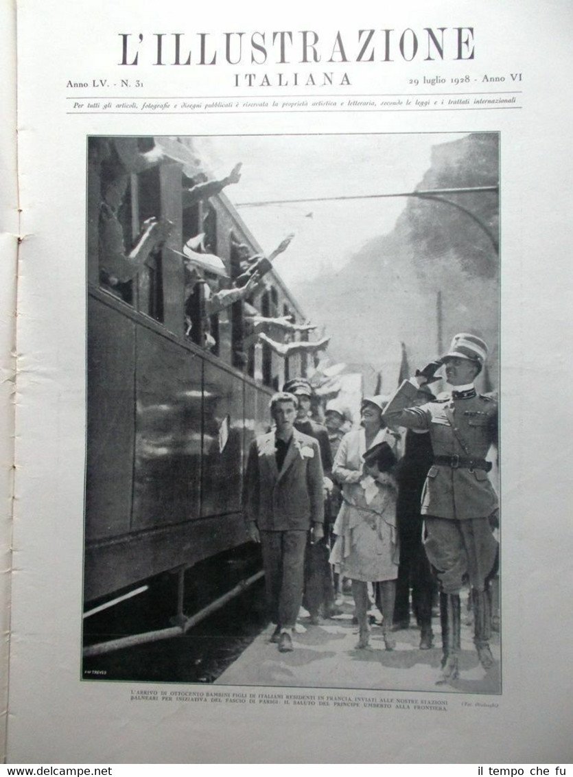 L'Illustrazione Italiana del 29 Luglio 1928 Nobile Spoleto Italiani Spagna … | Immagine principale