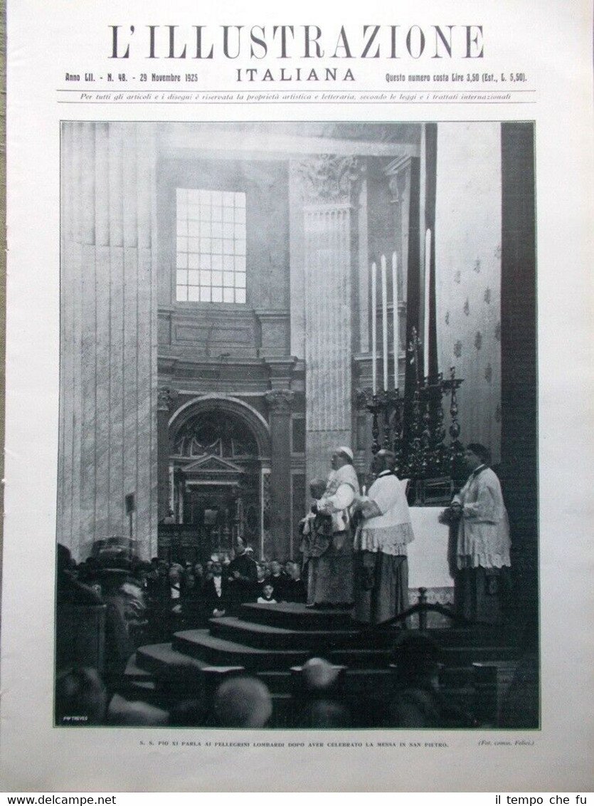 L'Illustrazione Italiana del 29 Novembre 1925 De Pinedo Palestina Siracusa …
