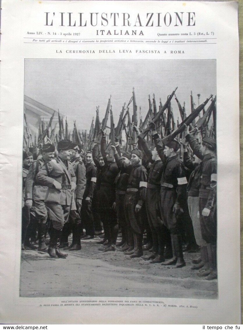 L'Illustrazione Italiana del 3 Aprile 1927 Morte Luzzatti Pinedo Signa …