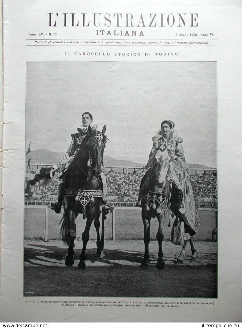 L'Illustrazione Italiana del 3 Giugno 1928 Nobile D'Annunzio Pizzetti Carosello