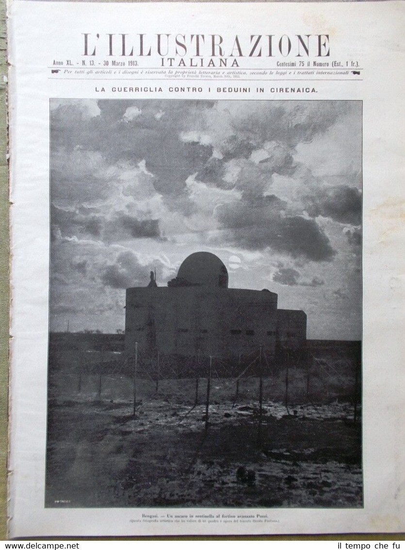 L'illustrazione Italiana del 30 Marzo 1913 Livingstone Deledda Re Giorgio …
