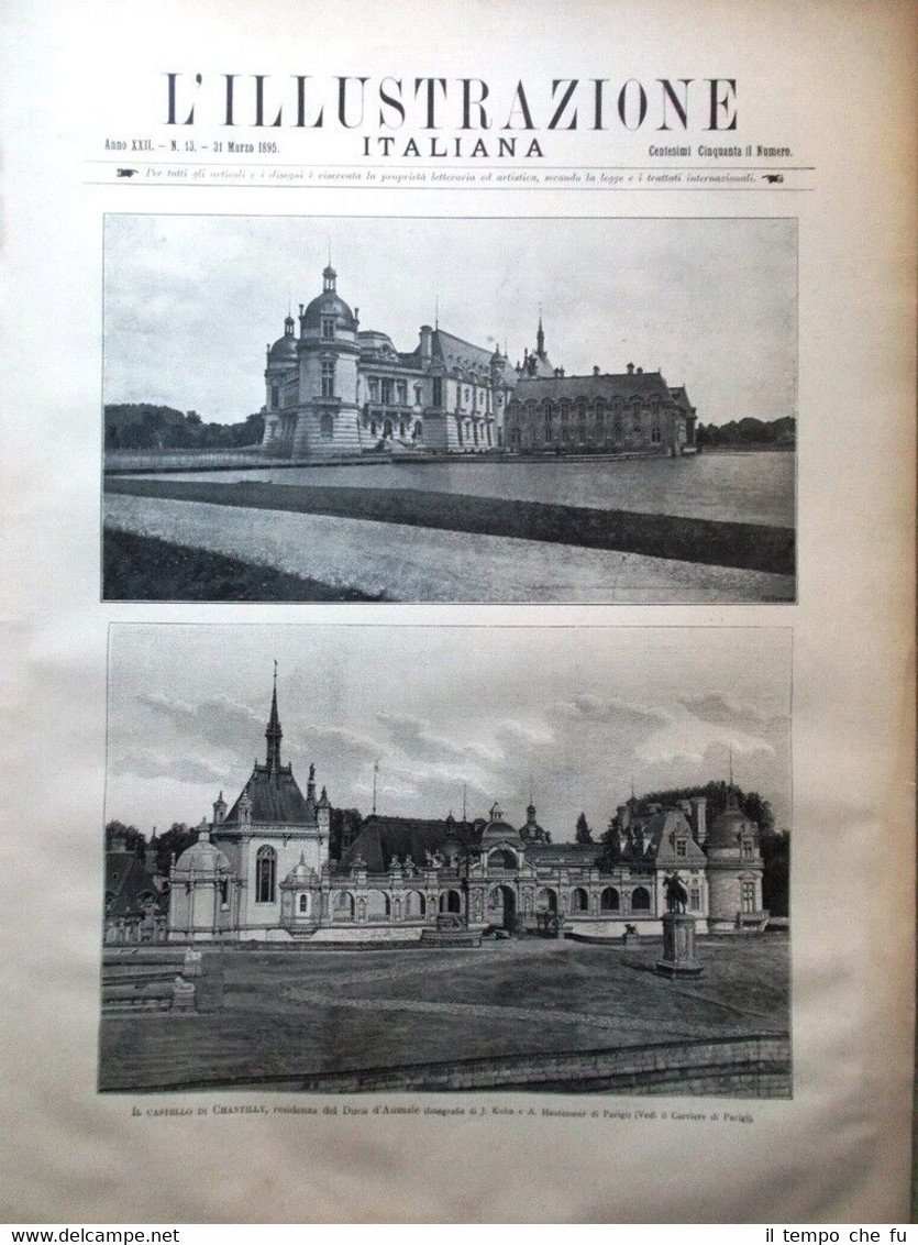 L'Illustrazione Italiana del 31 Marzo 1895 Pietro Mascagni Orleans Clemente …